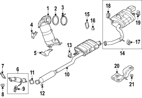 Exhaust Components for 2025 Hyundai Santa Fe #0