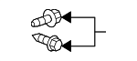 11604438 - Body: Upper Hinge Bolt for GM Image