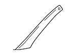2306980589 - Body: Pillar Molding for Mercedes-Benz Image