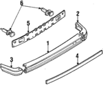 BA0450030 - Body: Face Bar for Mazda: GLC Image