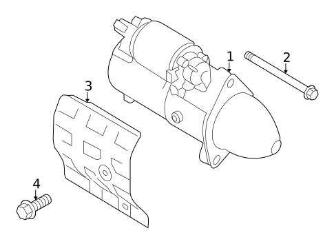 Starter for 2009 Kia Borrego #0