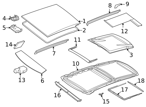 Sunroof for 2007 Mercedes-Benz R 63 AMG&reg; #0