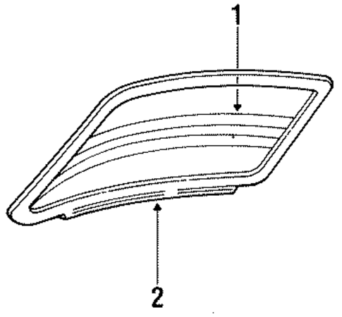 Glass & Hardware - Back for 1996 Lincoln Mark VIII #0