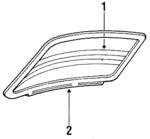 F7LZ6342006AA - : Back Glass for Lincoln: Mark VIII Image