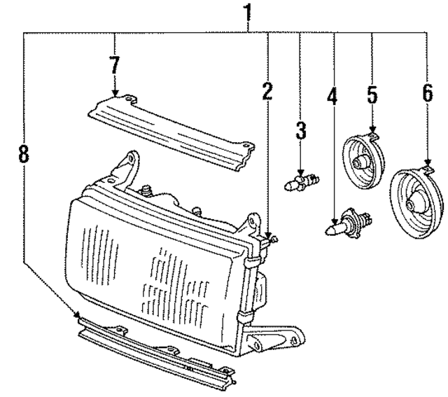 8111660482 - : Upper Molding for Toyota Image