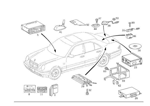 2028171420 - Electrical System: Information Label for Mercedes-Benz Image image