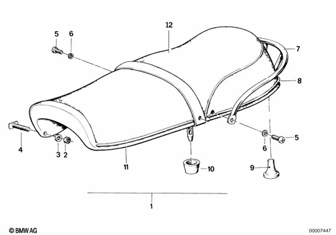 Bench Seat for 1985 BMW-Motorrad R 100 /T #1