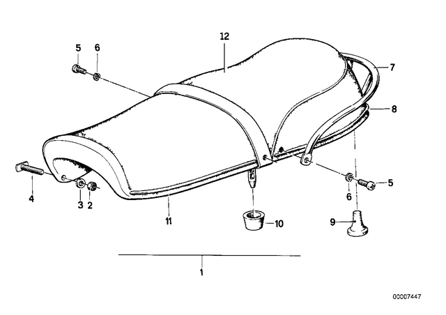 52531234676 - : Decorative Strip - Vorgebogen for BMW-Motorrad Image