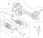 SR3Z3504B - : Rack And Pinion Assembly for Ford: Mustang Image