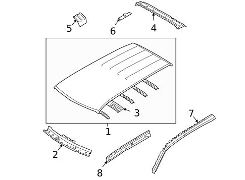 Roof & Components for 2013 Subaru Forester #1