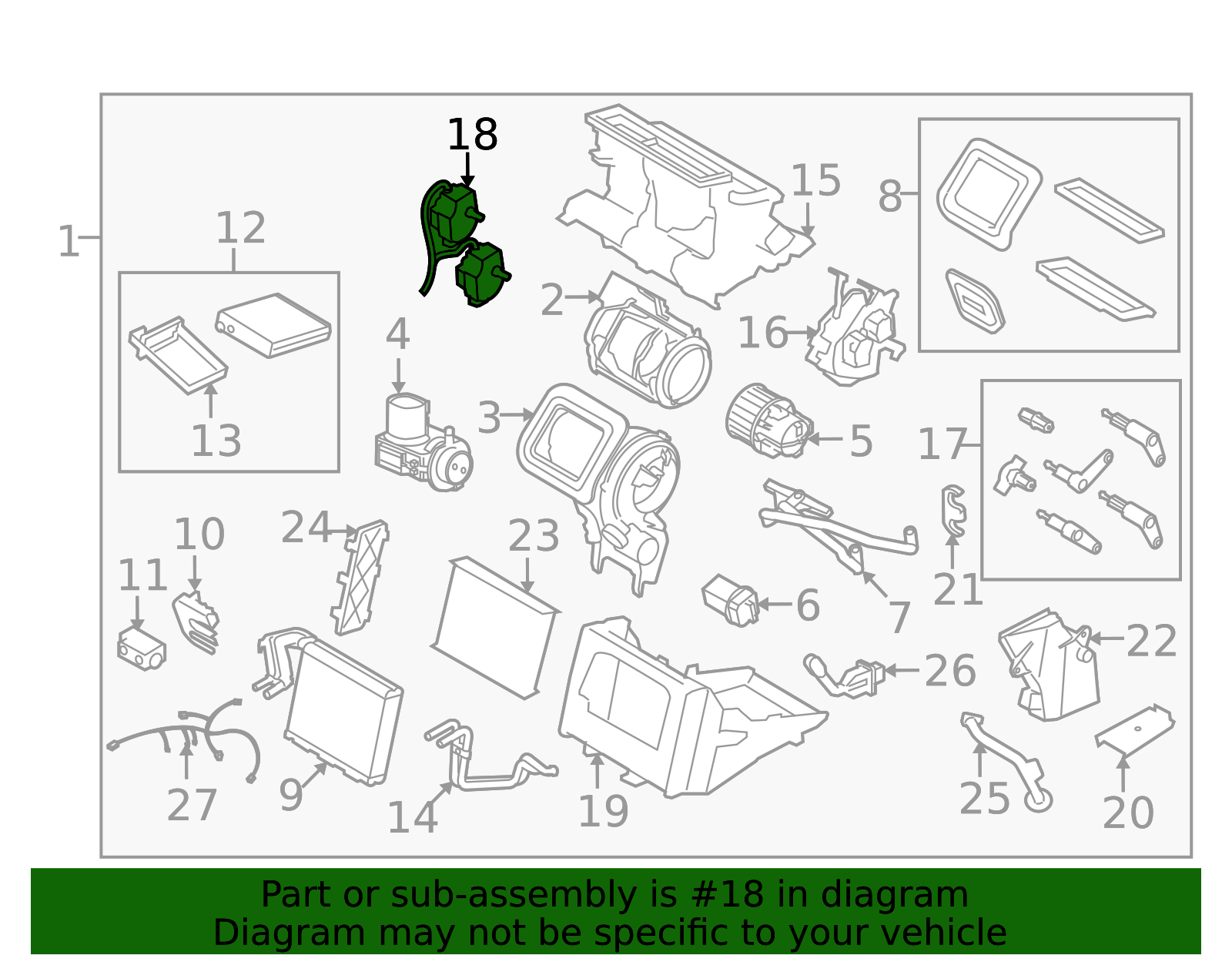 31348271 - High-Quality HVAC Air Inlet Door Actuator for AutoNation Parts