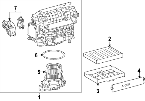 Blower Motor & Fan for 2024 Toyota Tacoma #0