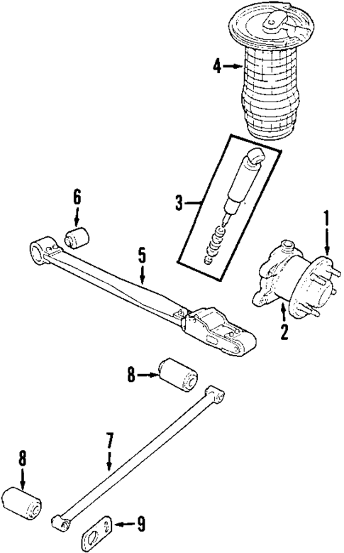 Rear Suspension for 2002 Land Rover Range Rover #1