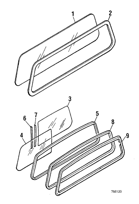 Back Glass for 1985 Subaru Brat #0