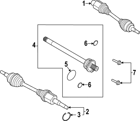 Drive Axles for 2025 Ford Maverick #0