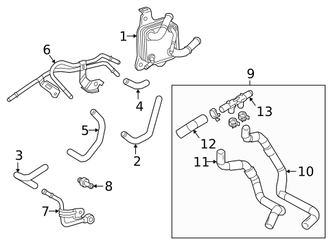 Trans Oil Cooler for 2025 Lexus ES350 #0