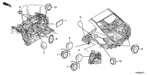 74241SNAA00 - Interior/Bumper: INSULATOR, DASHBOARD CENTER (UPPER) for Honda Image