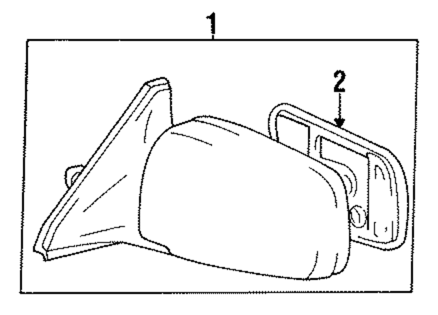 8796132230 - : Mirror Glass for Toyota Image