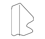 82134D1000 - Body: Door Weather-strip Retainer for Kia: Cadenza, Niro, Niro EV, Optima, Seltos, Sportage Image