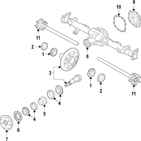 Rear Axle for 2023 Ford Bronco #1