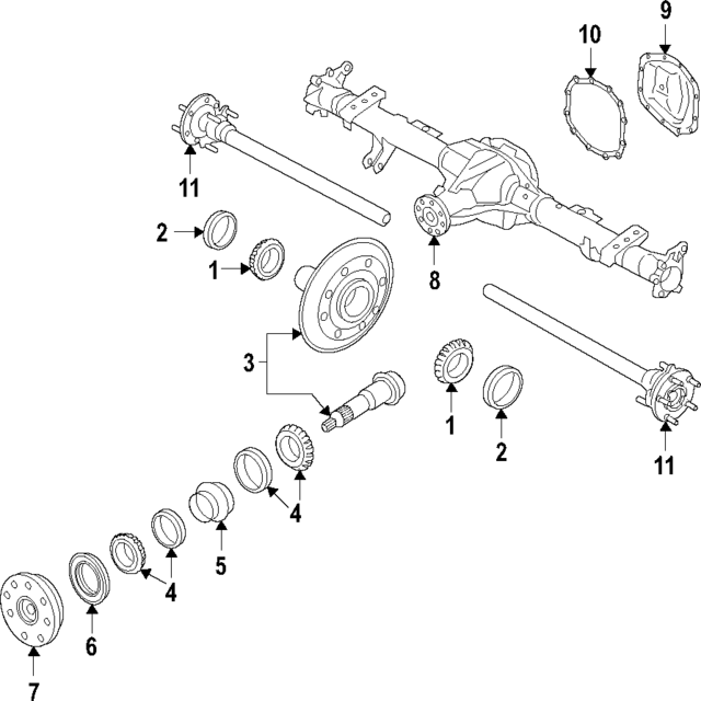 KB3Z4221A - : Differential Carrier Bearing for Ford Image