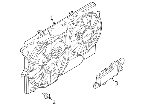 Cooling Fan for 2016 Lincoln MKS #0