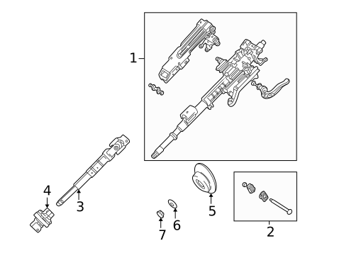 Steering Column Assembly for 2006 BMW M3 #0