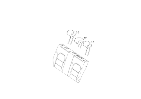 Head Restraint for 2015 Mercedes-Benz B Electric Drive #0