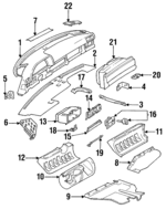 1266800384 - Body: Lock for Mercedes-Benz Image