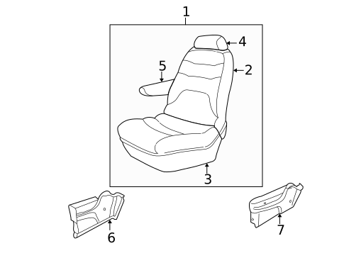 Rear Seat Components for 2001 Dodge Grand Caravan #3