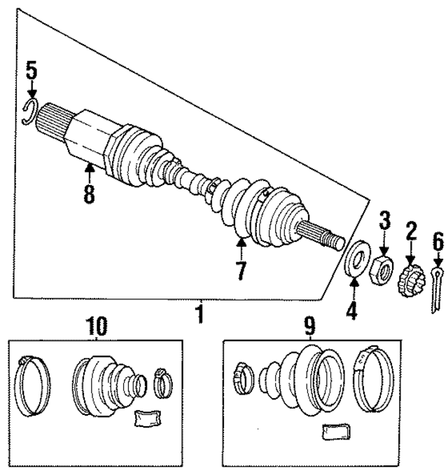 4762494 - Driveline &amp; Axles: Cv Joint Boot Kit for Mopar Image
