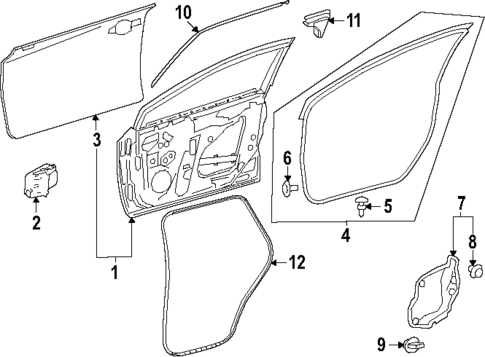 Door & Components for 2025 Toyota Land Cruiser #0