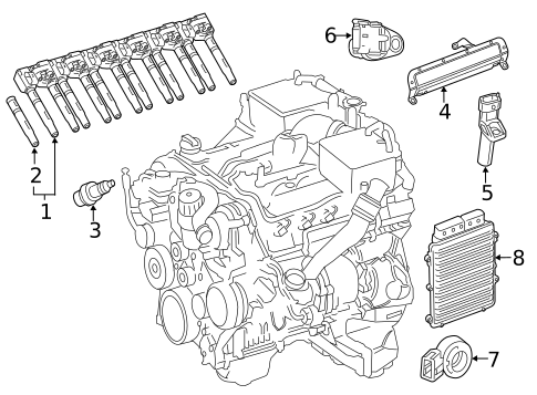 Ignition System for 2014 Mercedes-Benz SL65 AMG #0