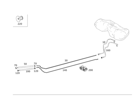 Fuel Lines, Diesel Vehicle for 2011 Mercedes-Benz C300 #0