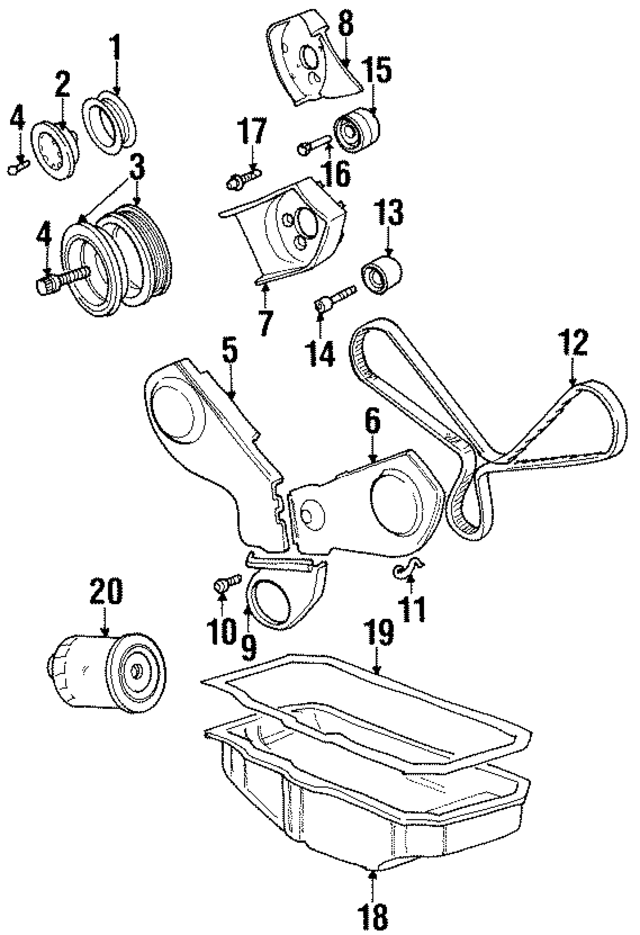 78103610A - Engine: Engine Oil Pan Gasket for Audi Image
