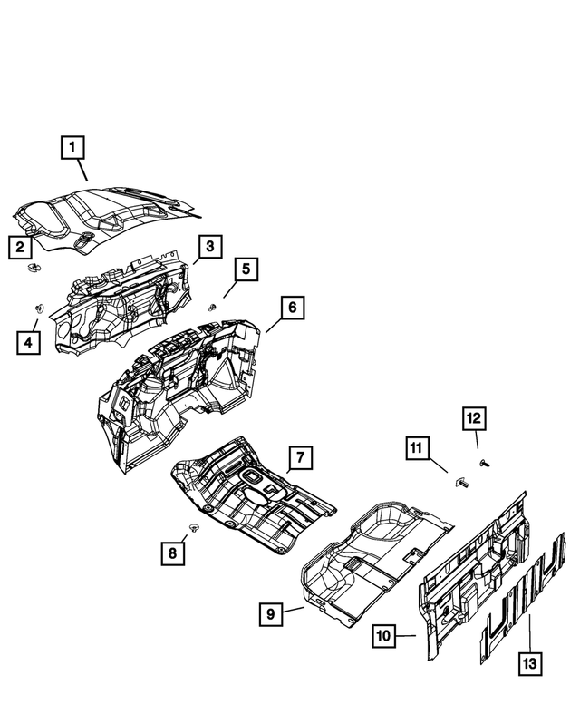 « 68204728AD – Interior Trim : Tablier Isolation pour Mopar Image »