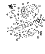 5037491AB - Engine 6.1L Eight Cylinder [ESF]: Piston Pin And Rod for Mopar Image