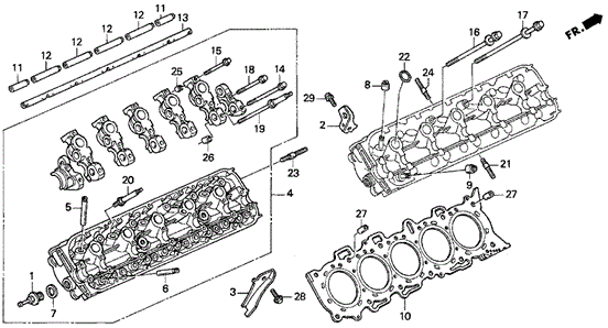 Cylinder Head for 1997 Acura TL #0