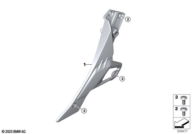 61318547664 - Frame and Mounting Parts: Body Screw without Shoulder - M6X16 A2 mk for BMW-Motorrad Image