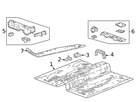 Floor & Rails for 2019 Buick Regal Sportback #0