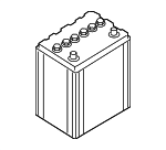 80026RWB - Electrical: Battery for Mazda: 2, 3, 5, Protege, Protege5, RX-8 Image