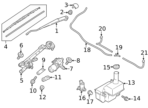 Wiper & Washer Components for 2014 Mitsubishi Mirage #0