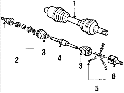 Drive Shaft for 1992 Oldsmobile Toronado #0