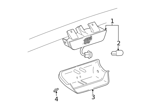 High Mounted Stop Lamp for 2005 Toyota RAV4 #0