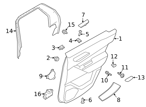 Front Door for 2019 Land Rover Range Rover Velar #3