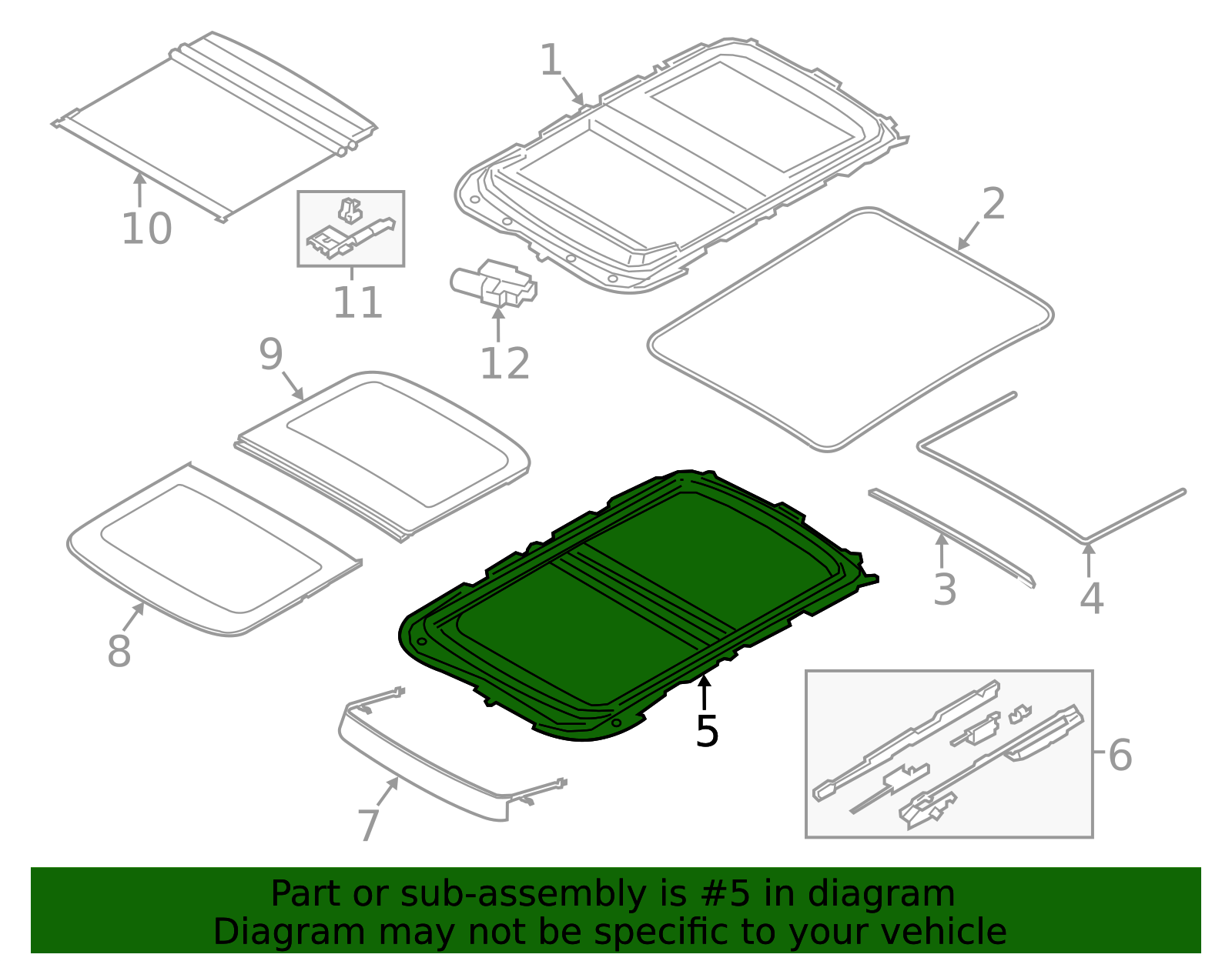 2014-2024 Mini Sunroof Frame 54-10-7-379-616 | Mini Parts Direct