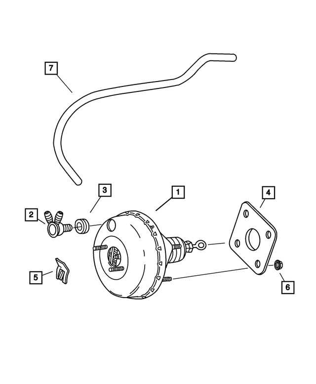 5072833AA - : Power Brake Booster for Mopar Image
