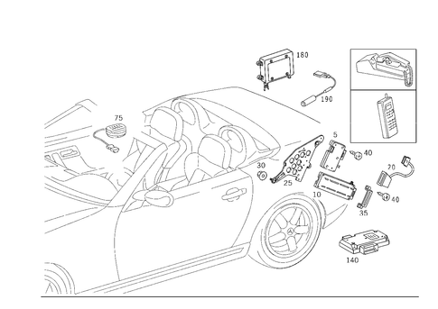 Autotelephone for 2002 Mercedes-Benz SLK320 #0