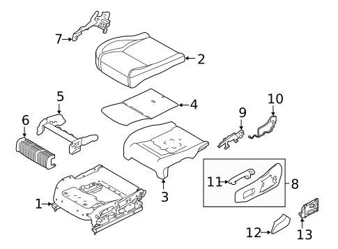 Driver Seat Components for 2022 Land Rover Range Rover Sport #3