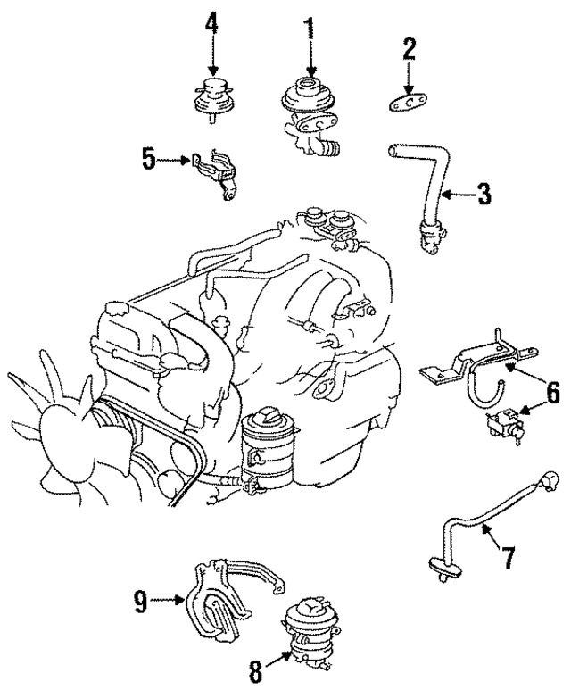 2562066011 - Emission System: Egr Valve for Lexus Image
